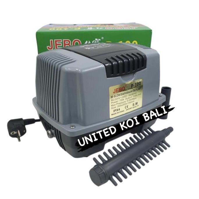 JEBO P100 JEBO P-100 POMPA UDARA AERATOR HI FLOW AIR PUMP BLOWER