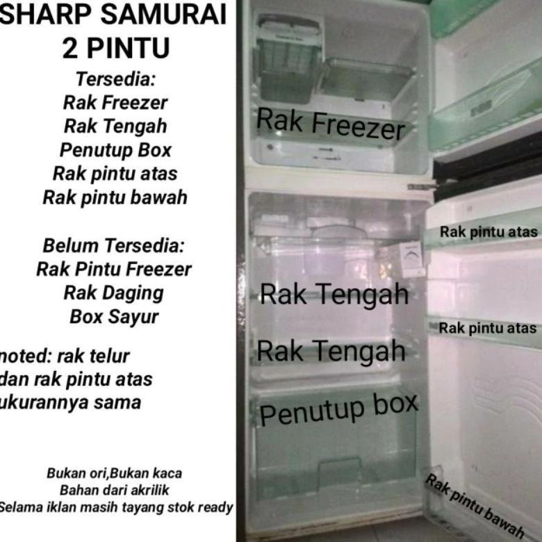 Ready PROMO RAK KULKAS SHARP SAMURAI 2 PINTU