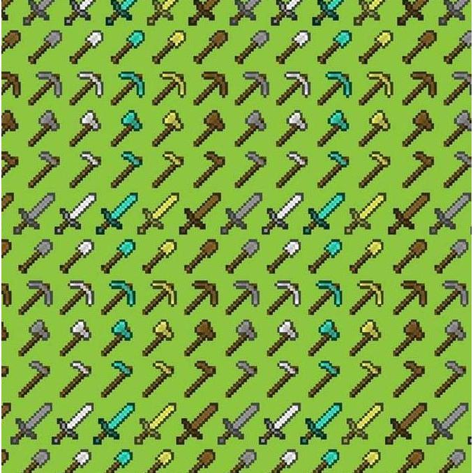 Kertas Scrapbook - Weapons & Amor Minecraft Design