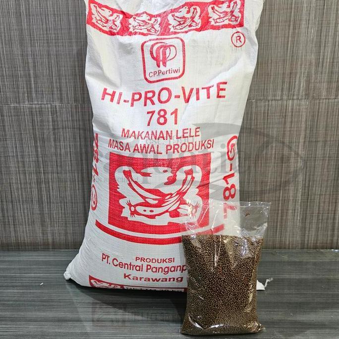 HI-PRO-VITE 781-2 MM 1KG AKANAN IKAN LELE NILA PAKAN PELET APUNG 2MM 781 (TERBAIK) (TERBARU) (TERMUR