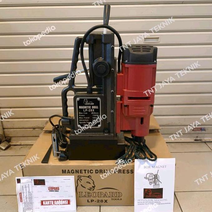 Spesial Mesin Bor Magnet 28Mm Leopard Magnetic Drill Leopard 28Mm Bor Magnet