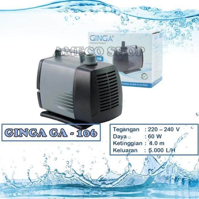 GINGA Pompa Air Celup Aquarium Water Pump GA 106