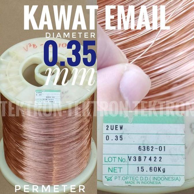 Murah (10) Kawat Tembaga 0.35mm Email Coil Trafo Motor Jumper permeter min 10mtr tek70n Ayo Order