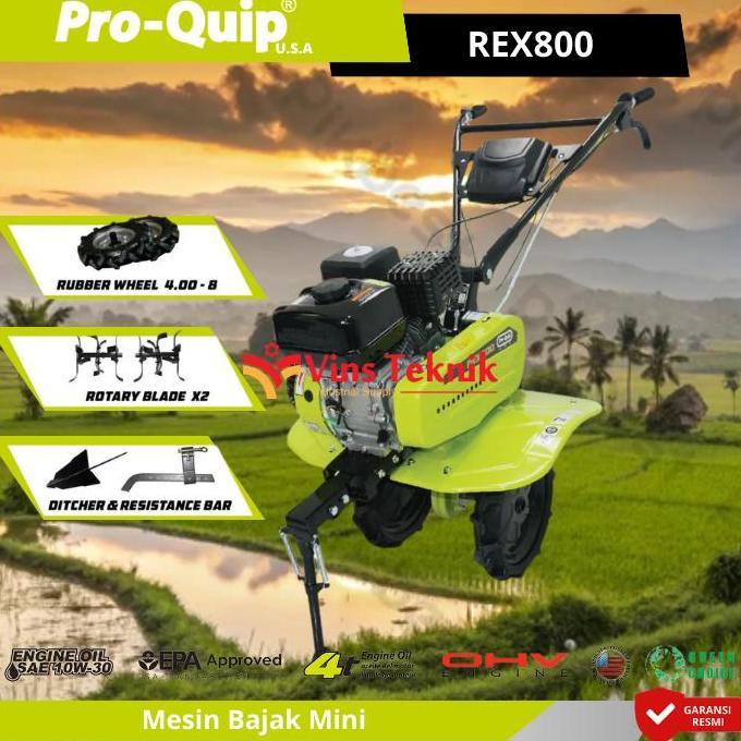 ProQuip REX800 Mesin Bajak Sawah Cultivator Mesin Bajak Sawah Mini REX 800