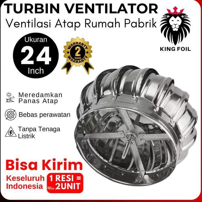 Turbin Ventilator 24 inch Murah Garansi 5 tahun merk proven