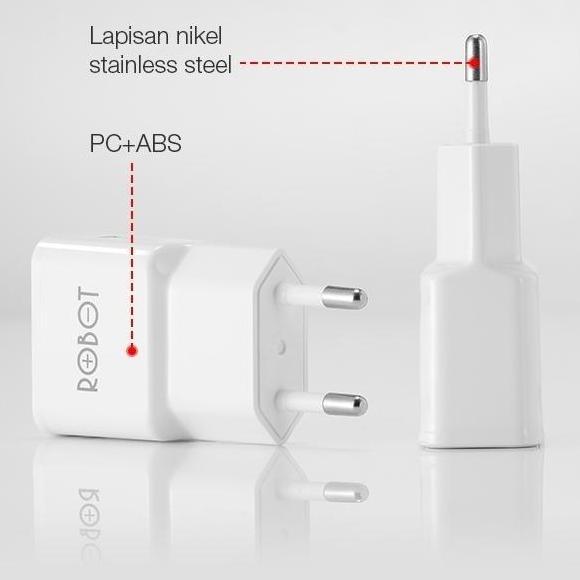 ROBOT Adaptor Kepala Charger RT-K4 Travel Charger Batok Casan HP