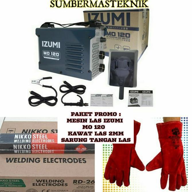 Terjangkau Mesin Las Travo Las Inverter Las Igbt Izumi Max Mo 120 Paket Promo