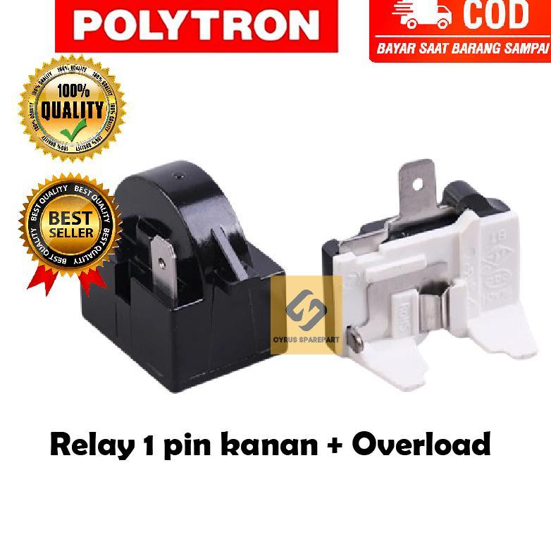 Ready [BISA COD] PROMO Relay Overload Kulkas 1 Pintu Polytron