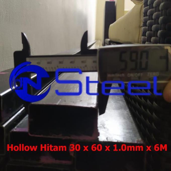 NEW Hollow Hitam 30 x 60 x Tebal 1.0mm - 2.0mm | Hollow Besi