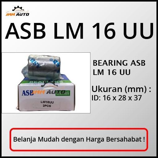 BEST DEAL BEARING ASB LM 16UU LINEAR BEARING / LM16UU LINEAR BUSHING ASB BUSHING 