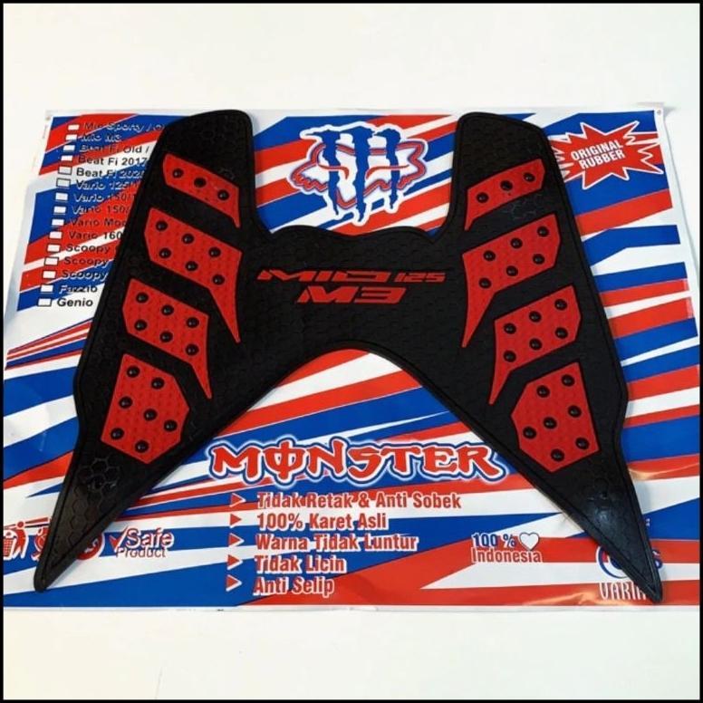 KESET KAKI MOTOR MIO M3/KARPET ALAS INJAKAN KAKI MOTOR MIO 125/MIO Z/MIO GT/MIO J/MIO S/MIO GEAR dll