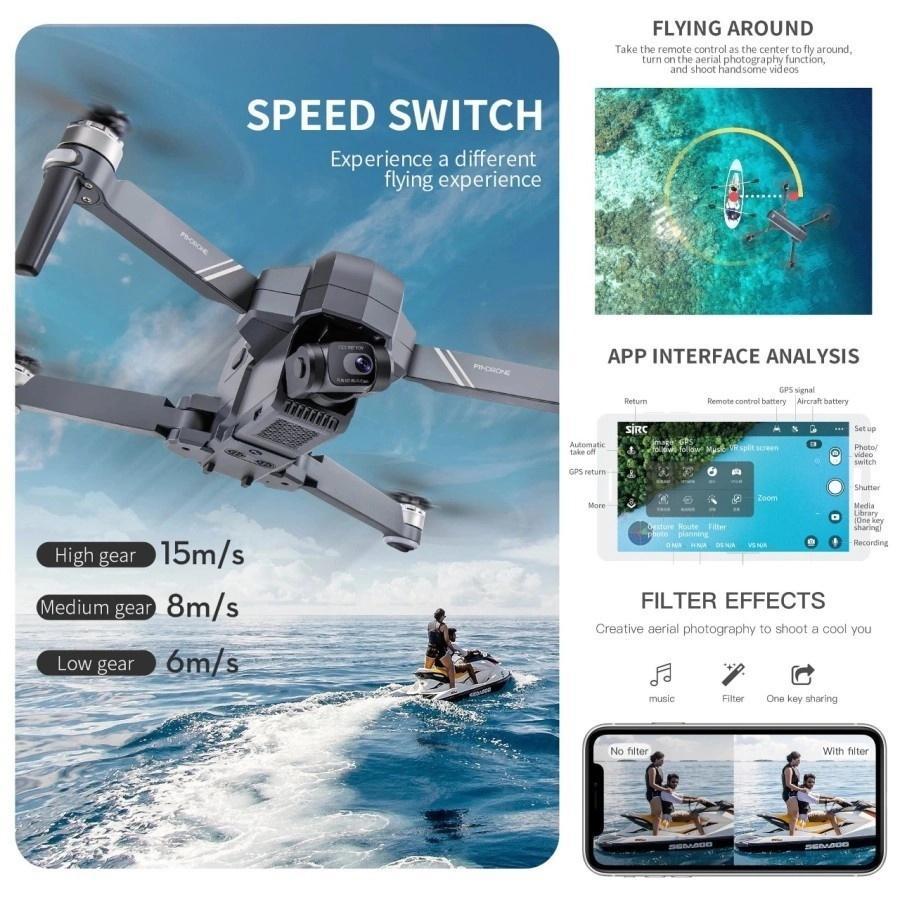 Drone Sjrc F11S 4K Pro Plus 6Km Drone Gps 2-Axis Gimbal 4K Camera Self-Stabilized