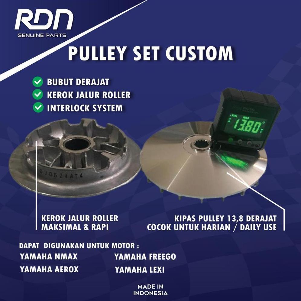 Pulley Set Custom NMAX 2DP Original RDN