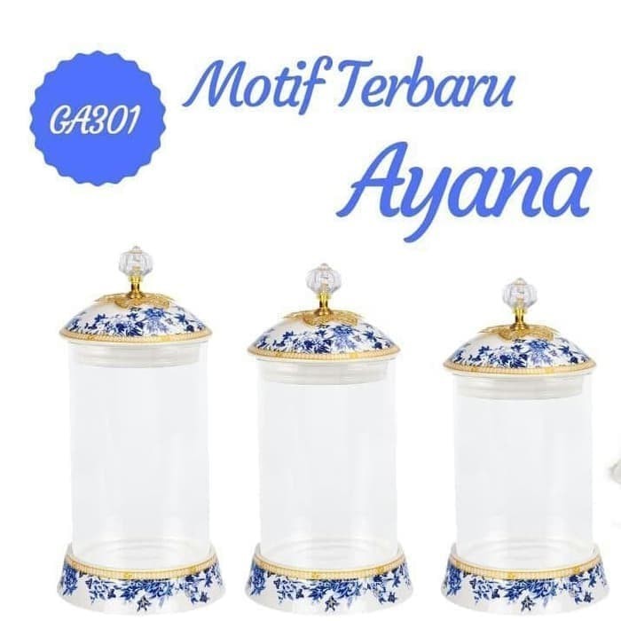 Glass Candy Jar Vicenza G301 / Toples Permen Vicenza G301 / Toples Kue Vicenza G301 /B802