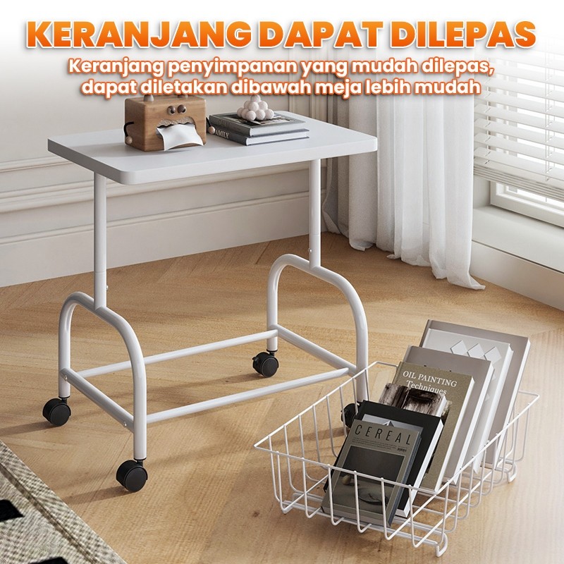 Furniture - Meja Serbaguna Minimalis / Meja Troli Lipat Dengan Roda Meja Roda Meja Roda Troli Xbz-1