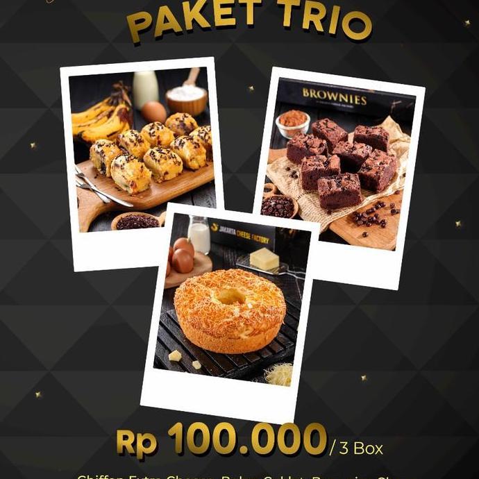 Paket Trio Jakarta Cheese Factory