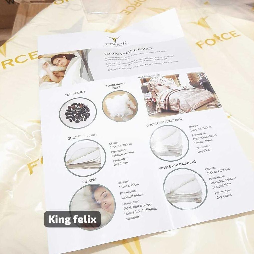 Tourmaline Mattress Cover T-Force -Pelindung Matras Kesehatan / Double PaD Matras/Mattrass/ Matrass 