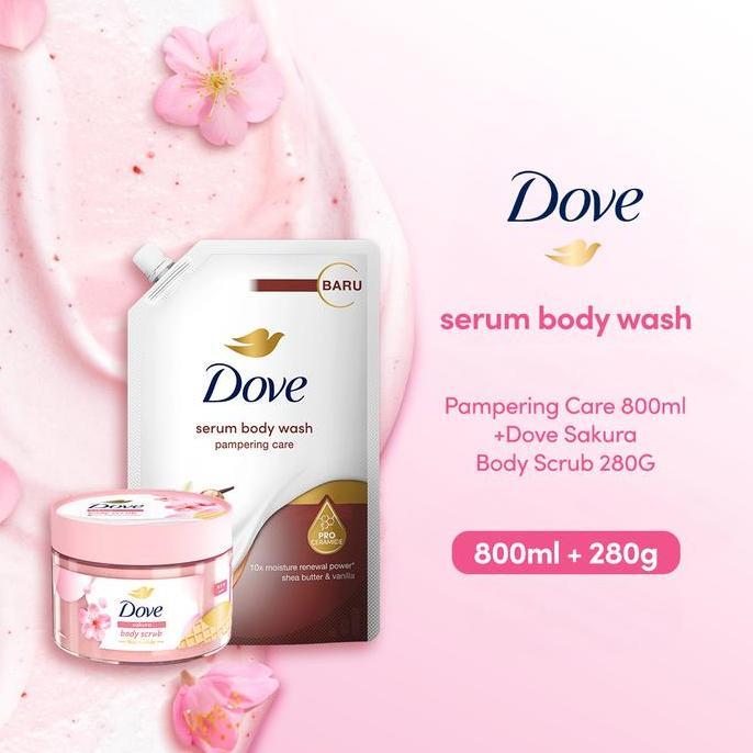 Sanesa.grosirtoko  - Paket Body Care Dove Sabun Mandi Dove Ice Cream Scrub