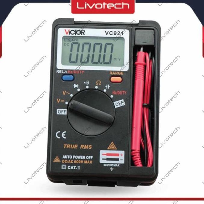 LIVO MULTITESTER DIGITAL VICTOR VC921 MULTI METER AVO AVOMETER VC 921 ORI
