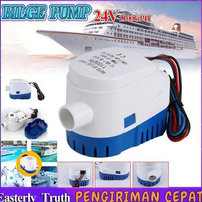 Ready StockBilge pump DC 12V/24V Pompa air celup 1100GPH CH8028 Pump Mini Submersible Serbaguna hidr