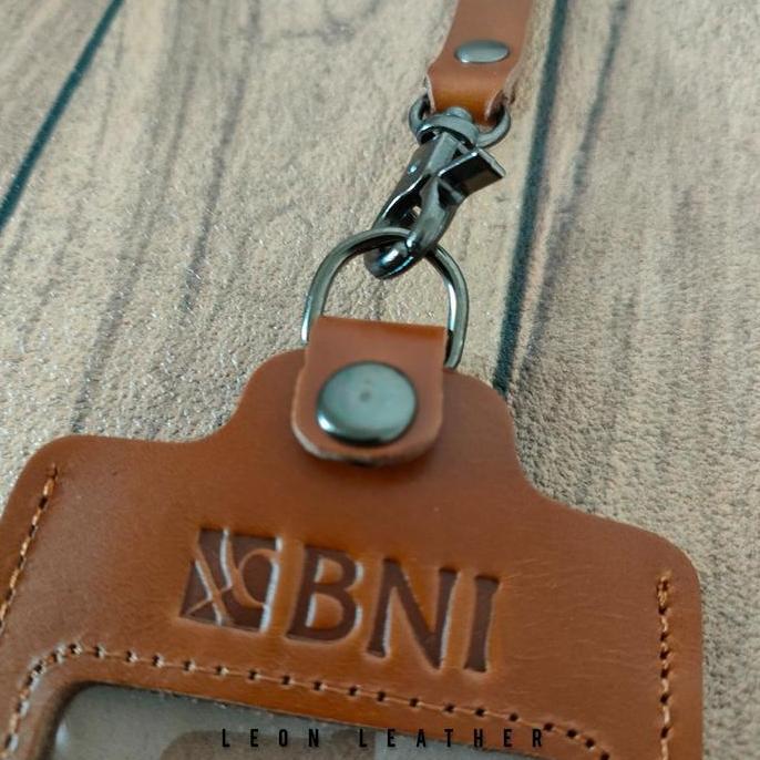 Name Tag ID Card Kulit Holder Name Tag ID Card Kulit Custom