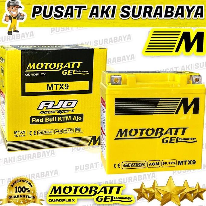 Promo ASLI GEL MOTOBATT MTX9 9 AH ACCU KERING MF MOTOR SUZUKI THUNDER 150 THUNDER AKI SUPER GEL MOTO