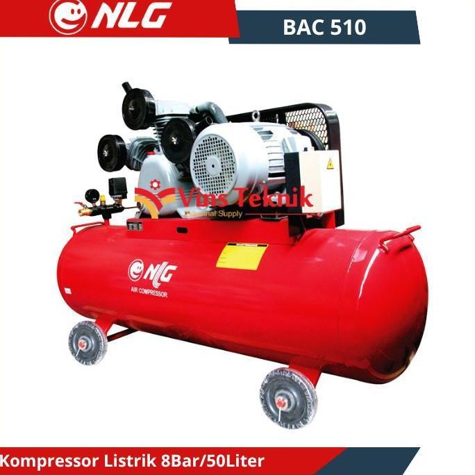 NLG Kompressor Angin NLG BAC510 50L 1HP 8 Bar Air Compressor BAC 510 NLG