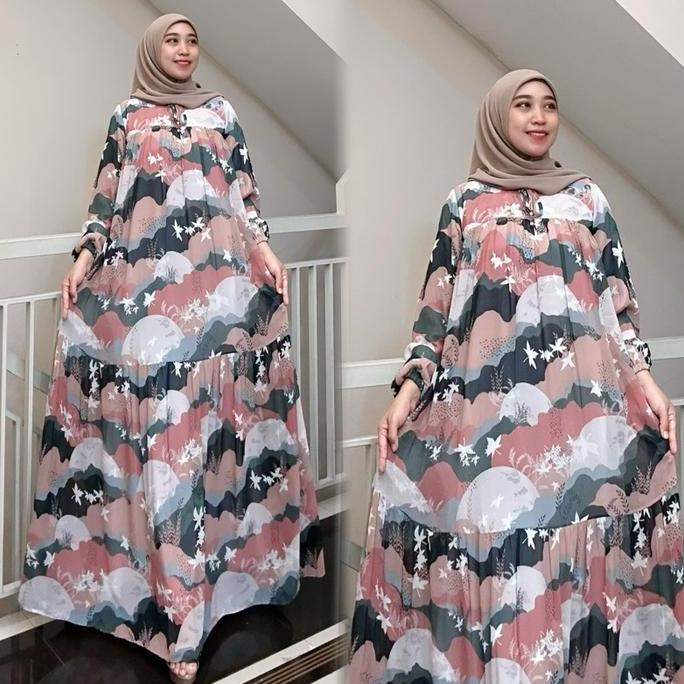 READY STOK SALVINA GAMIS CERUTY MOTIF