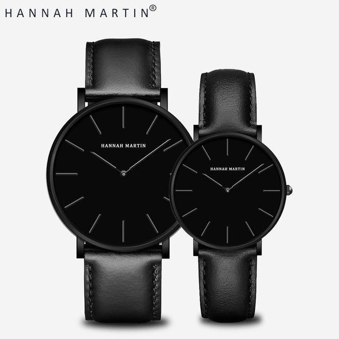 Jam Tangan Couple Pasangan (Harga satuan bukan Sepasang) Anti Air Hannah Martin Original Waterproof 