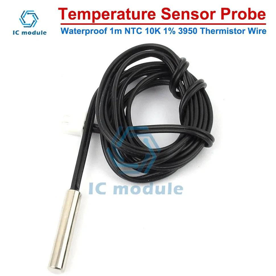 Waterproof 1m Wire NTC 10K 1% 3950 Thermistor Temperature Sensor Probe NTC Thermistor Temperature Se