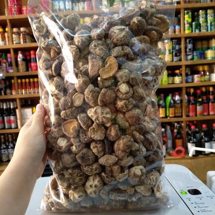 Hijaudaun- Jamur Hioko Kering/ Dried Shitake Mushroom Uk. 2-3Cm 1Kg (Tebal)
