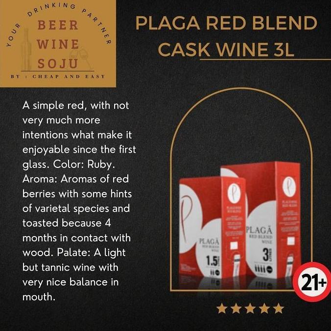 Hijaudaun- Plaga Cask 3 L Red And White