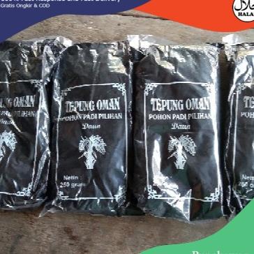 Tepung Oman Pewarna Dawet Dan Cendol Hitam Netto 250Gr