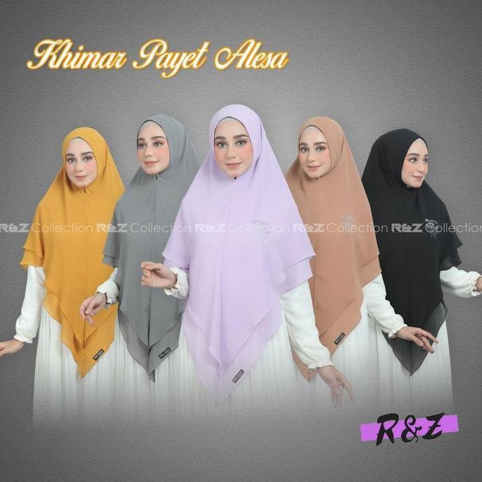 DY63 >> KHIMAR 2 LAYER CERUTY PAYET ALESA/JILBAB JUMBO 2 LAYER PAYET /HIJAB KHIMAR 2 LAYER PAYET ALE