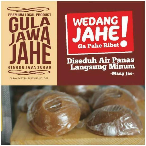 Gula Jawa Jahe Mang Jae Herbal Alami 100%