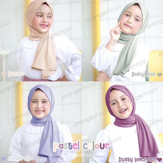 DV78 >> Pashmina Instan Anak Lebanon Jersey Premium