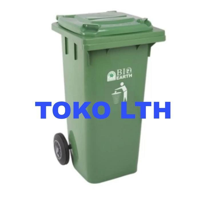 TEMPAT SAMPAH RODA BIO SEGI 120 ltr GREEN LEAF - 2012