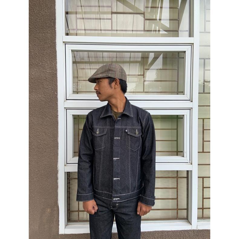 Termurah Jaket Denim 14Oz - Jaket Jeans Pria - Jaket Denim Trucker - Raw Denim