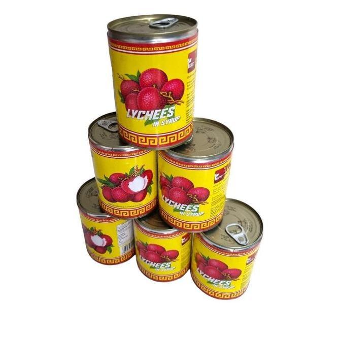 Foodx- Buah Sirup Leci Lychee Lecy Lechy Longan Cokctail Syrup Kaleng Herring Harvest Delight Ikps 5