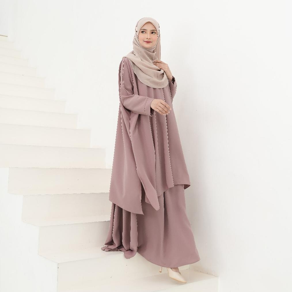Sale HIRZI | Zhafira One Set New Outfit Style Syar'i Ala Malay