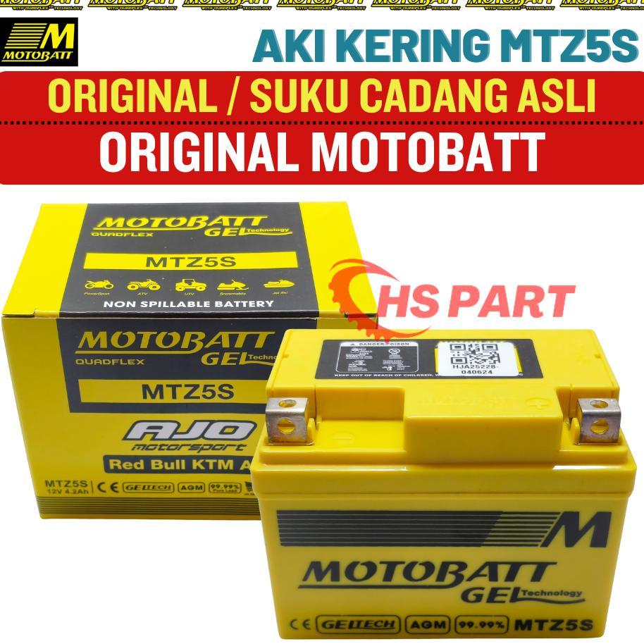 Aki Kering Motobatt Beat Fi Esp POP Street Stater Halus Scoopy Spacy Vario 110 Fi Original 100%