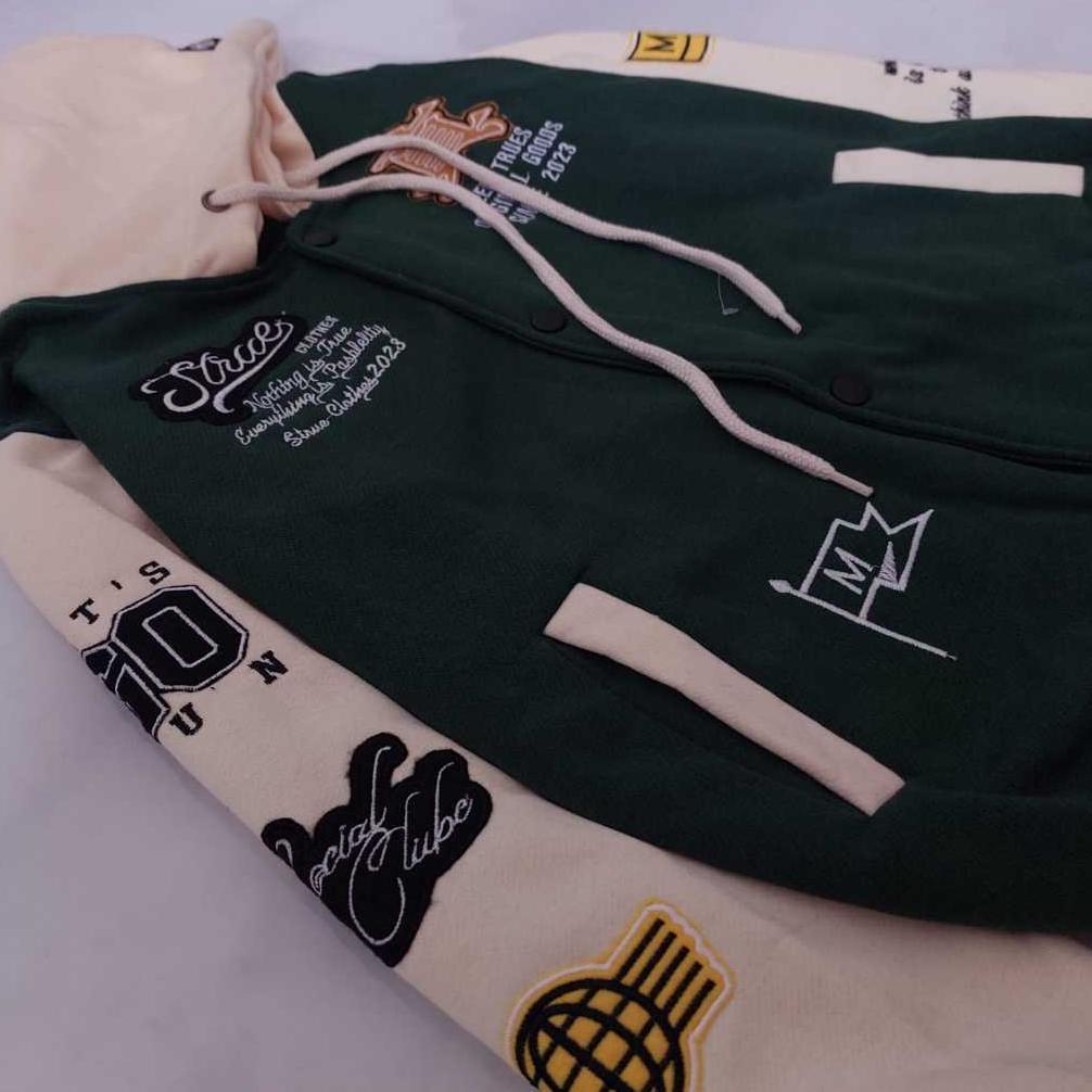 TERBARU Jaket Varsity Baseball Full Bordir - Jaket Bomber Varsity Vintage - Jaket Baseball Pria New 