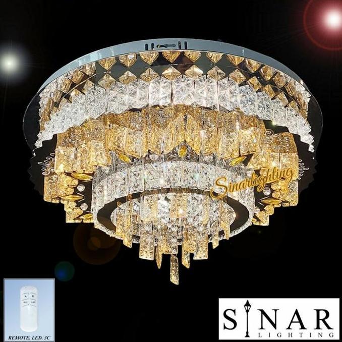 Sale Lampu Hias Plafon Kristal Led Remote 8501/60