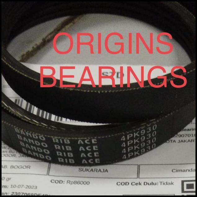 DISKON TALI KIPAS 4PK 930 BANDO ORIGINAL 4PK930 