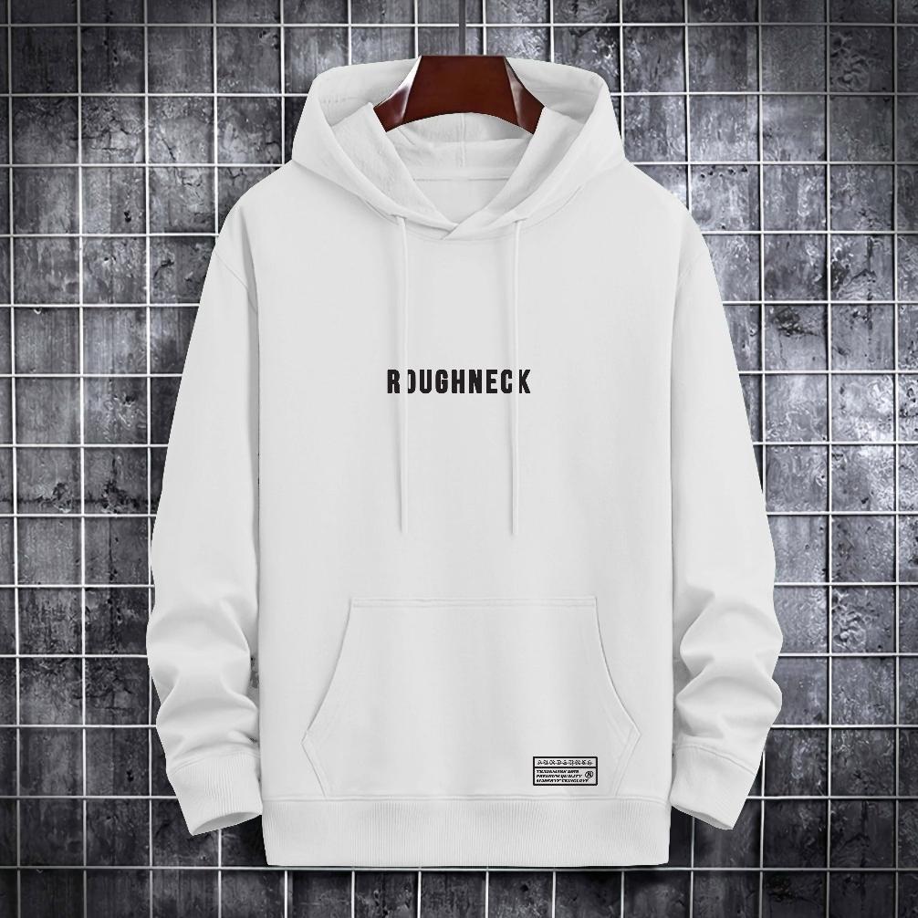 BEST DEALS HOODIE ROUGHNECK TEBAL BAHAN FLEECE SOLID 260GSM PREMIUM DTF DISTRO QUALITY UNISEX M L XL