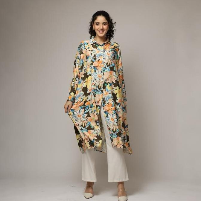 Okedashop - KARYL LONG Tunic - Long Tunik Wanita Korean Style CS