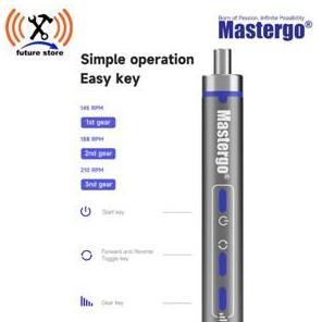 Promo Mastergo Obeng Listrik Set Mg-Es1 - Obeng Listrik Set Mastergo Mg-Es1 Original - Obeng Set Len