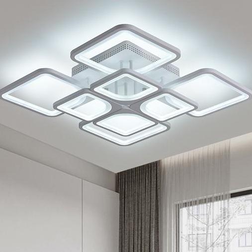 Promo Lampu Plafon Led Modern Lampu Hias Plafon 3 Warna Dengan Remote