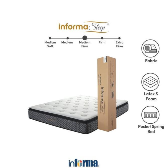 INFORMA SLEEP 180X200 CM CUSCOTEX KASUR POCKET SPRINGBED IN BOX
