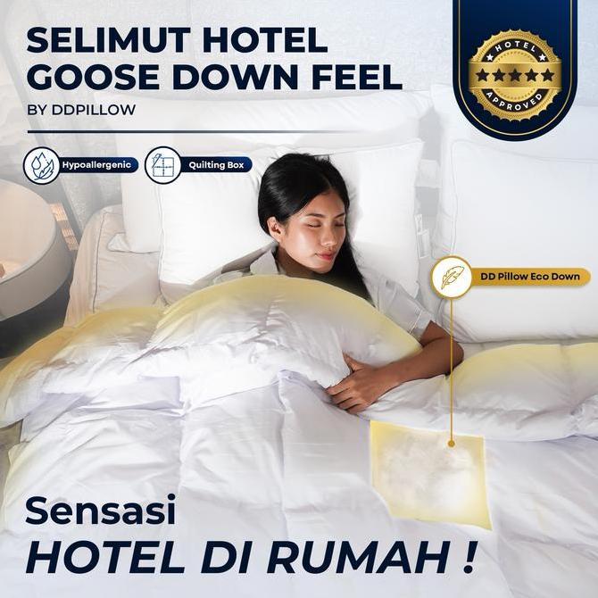 DDPillow | Selimut Hotel Goose Down Feel / Selimut Hotel Bulu Angsa Sintetis / Selimut Fluffy / Duve